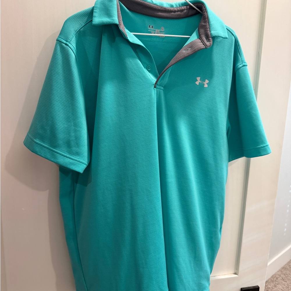 Under Armour Men's Aqua Polo Shirt
